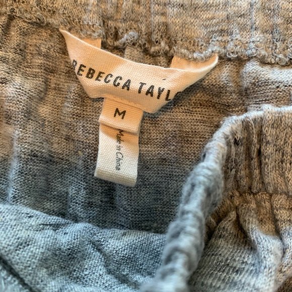 Linen Rebecca Taylor Off-the-Shoulder Top Sz S - Picture 4 of 5